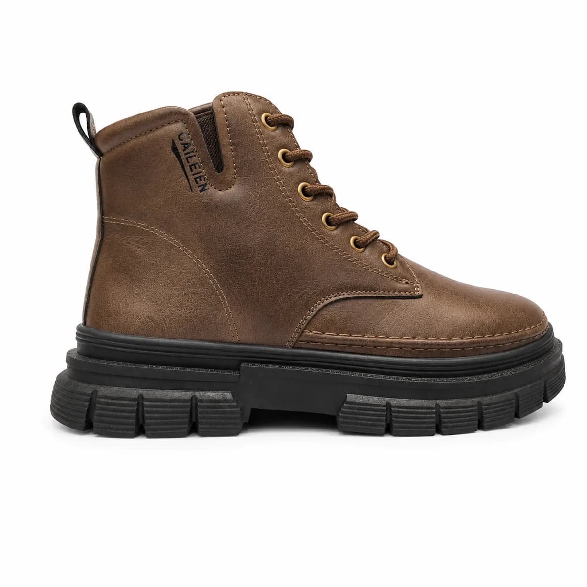 Borcego con cordones y suela alta Vanzetti