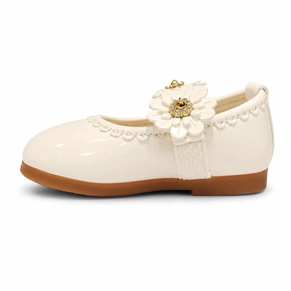 Zapatos bebé con tres flores Zero — foto 1