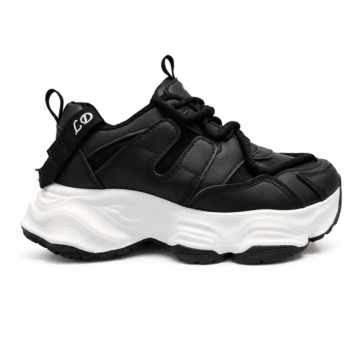 Championes casual con plataforma Alto 2 Cerros Sadobal - Negro