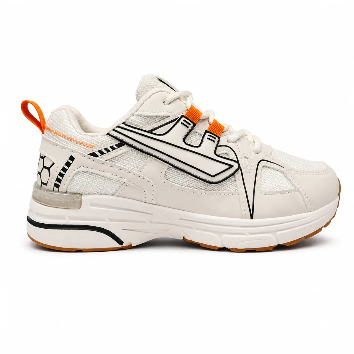 Championes jogging Off Celdas Sadobal - Blanco con naranja