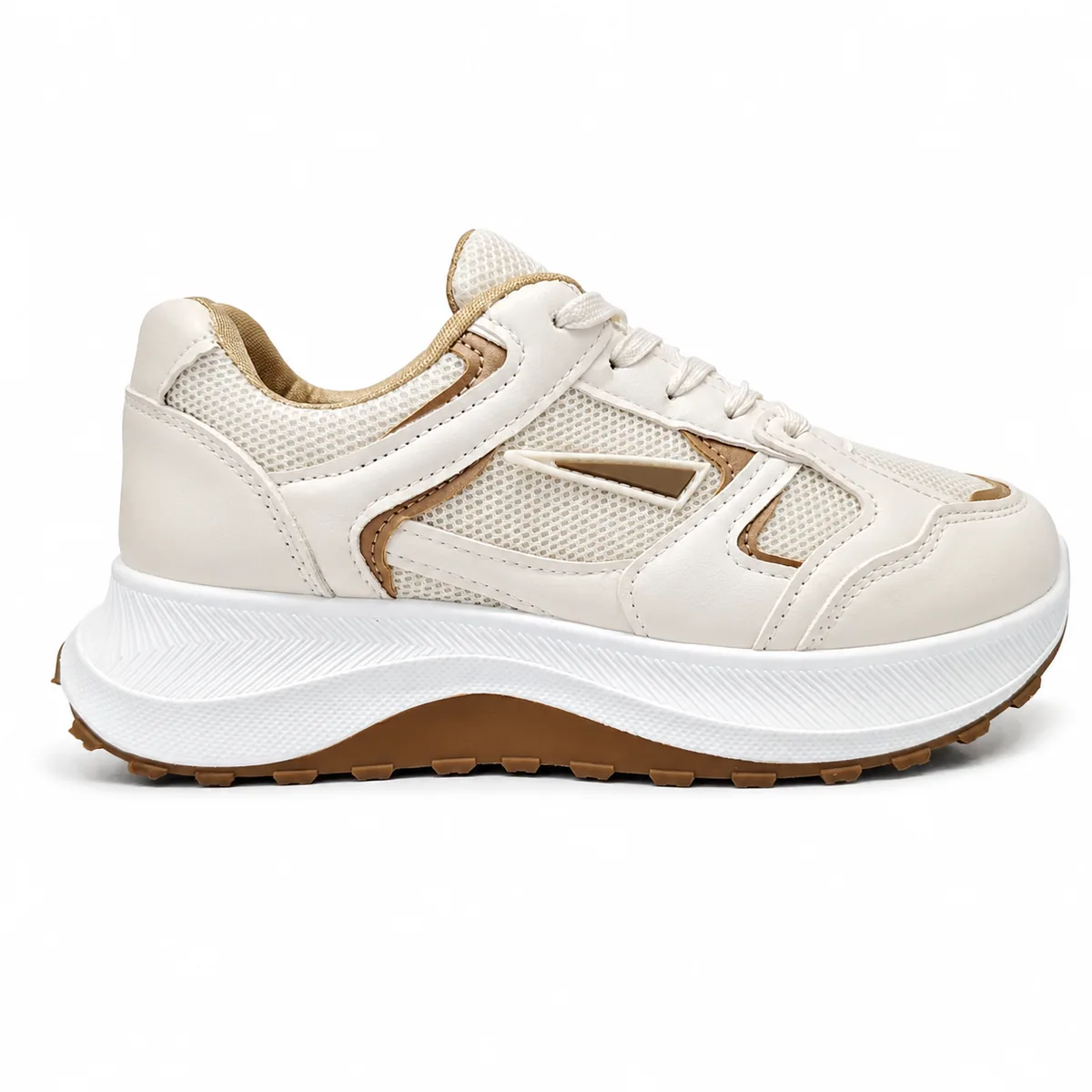 Championes jogging 18 Triángulo Sadobal - Beige